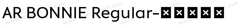AR BONNIE Regular字体转换